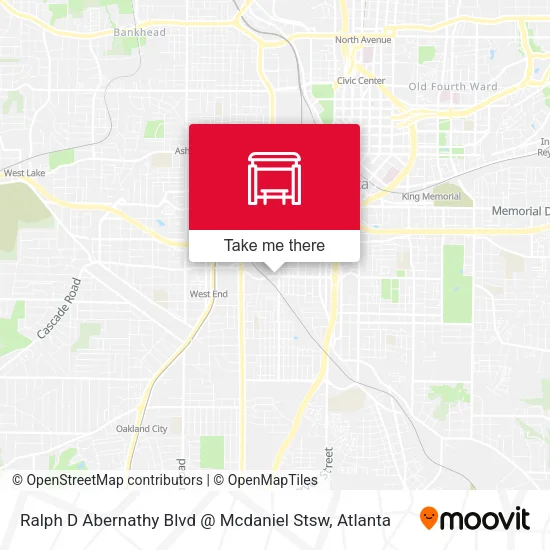 Mapa de Ralph D Abernathy Blvd @ Mcdaniel Stsw