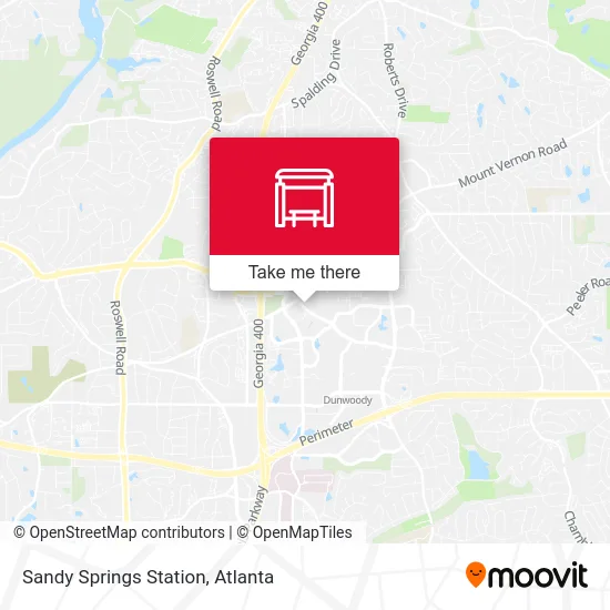 Sandy Springs Station map