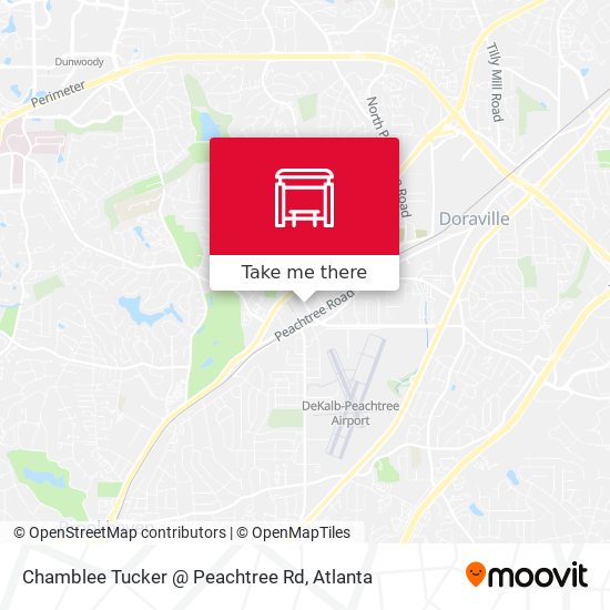 Chamblee Tucker @ Peachtree Rd map
