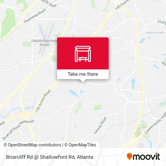 Briarcliff Rd @ Shallowford Rd map