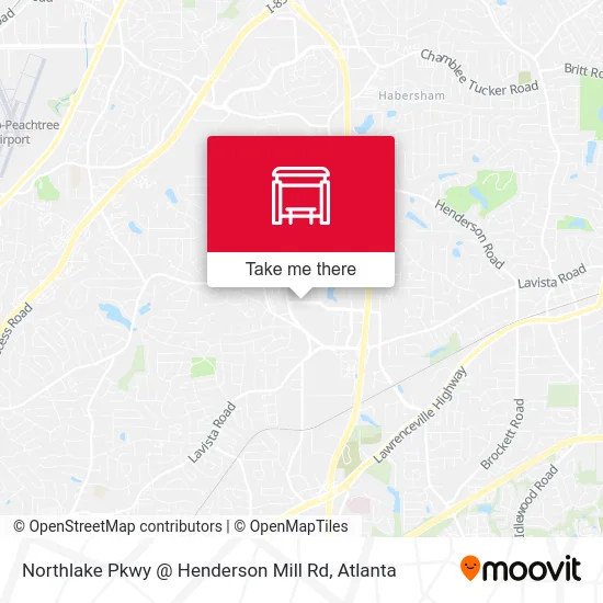 Northlake Pkwy @ Henderson Mill Rd map