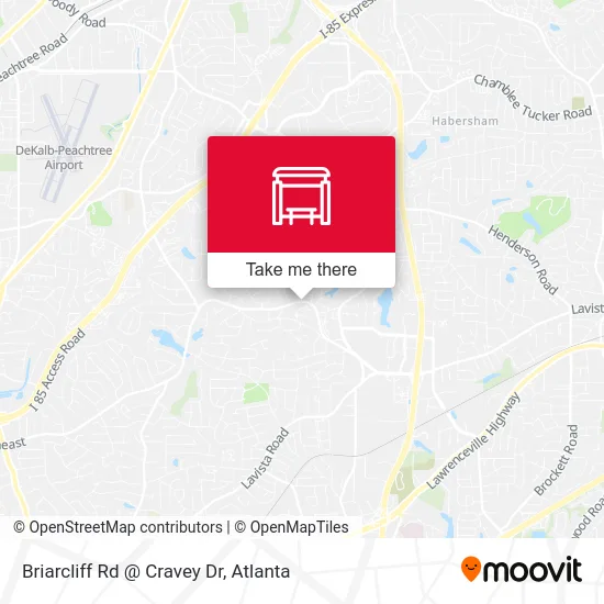 Briarcliff Rd @ Cravey Dr map