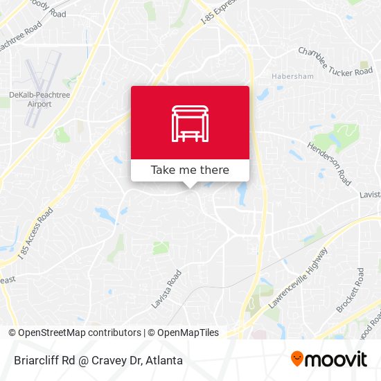 Mapa de Briarcliff Rd @ Cravey Dr