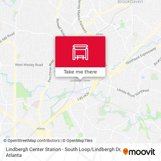 Lindbergh Center Station - South Loop / Lindbergh Dr map