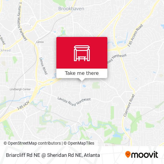 Briarcliff Rd NE @ Sheridan Rd NE map