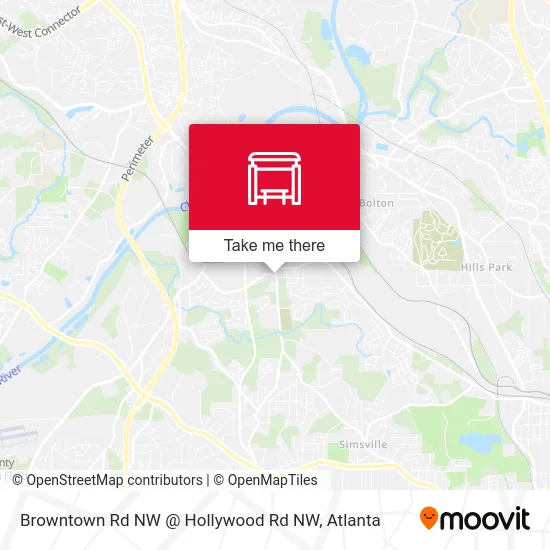 Browntown Rd NW @ Hollywood Rd NW map