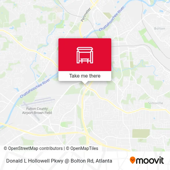 Donald L Hollowell Pkwy @ Bolton Rd map