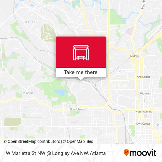 W Marietta St NW @ Longley Ave NW map