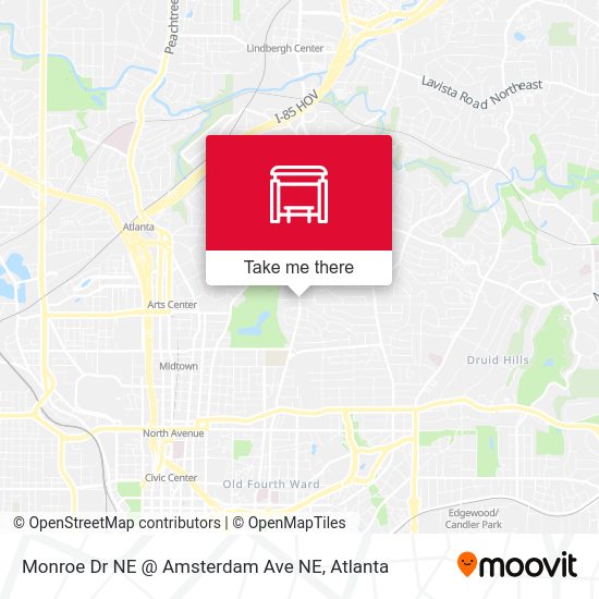 Monroe Dr NE @ Amsterdam Ave NE map