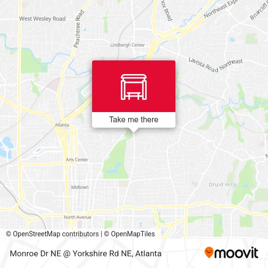 Monroe Dr NE @ Yorkshire Rd NE map