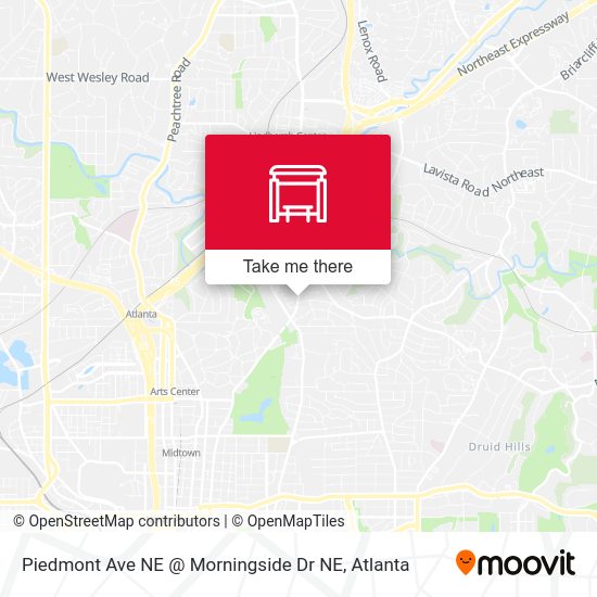 Mapa de Piedmont Ave NE @ Morningside Dr NE