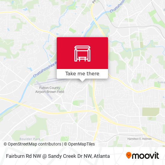 Mapa de Fairburn Rd NW @ Sandy Creek Dr NW