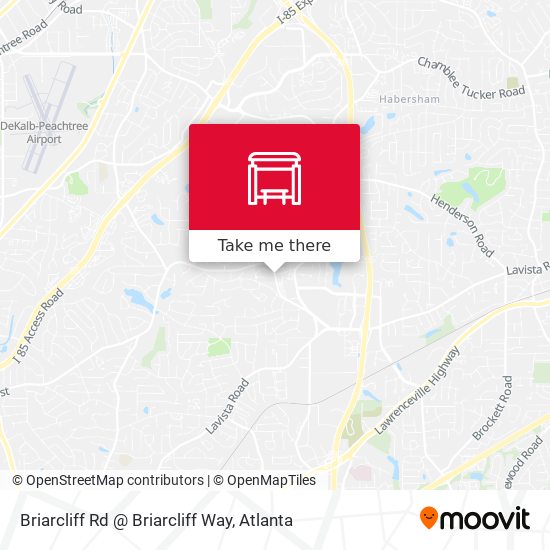 Mapa de Briarcliff Rd @ Briarcliff Way