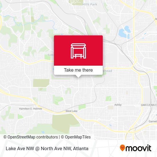 Lake Ave NW @ North Ave NW map