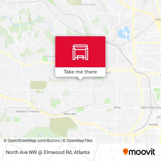 North Ave NW @ Elmwood Rd map