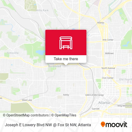 Joseph E Lowery Blvd NW @ Fox St NW map