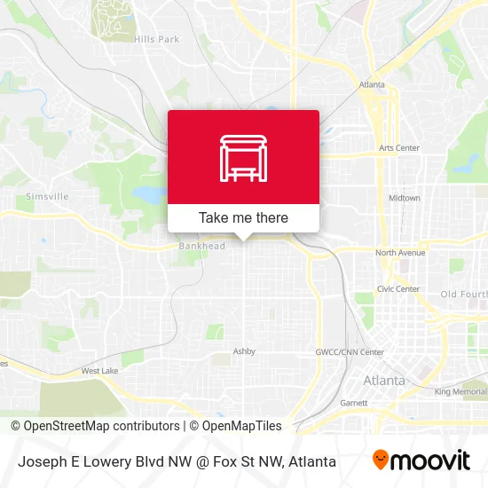 Joseph E Lowery Blvd NW @ Fox St NW map