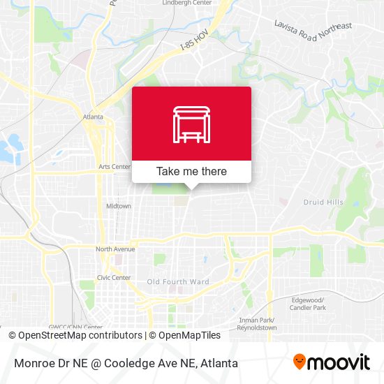 Mapa de Monroe Dr NE @ Cooledge Ave NE