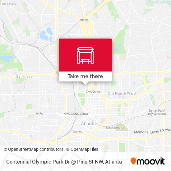 Centennial Olympic Park Dr @ Pine St NW map