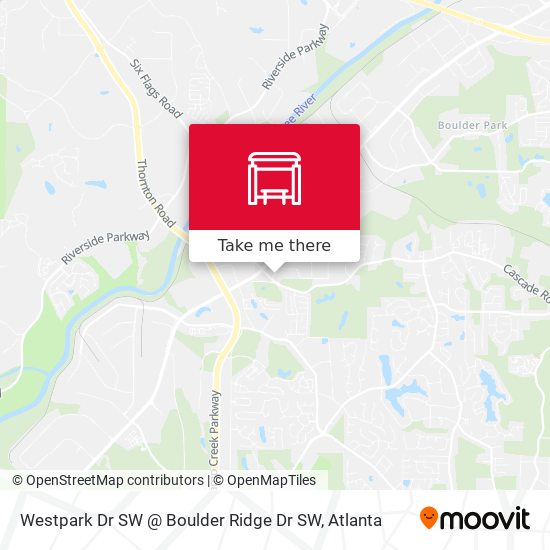 Mapa de Westpark Dr SW @ Boulder Ridge Dr SW