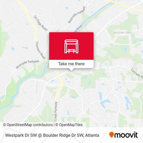 Westpark Dr SW @ Boulder Ridge Dr SW map