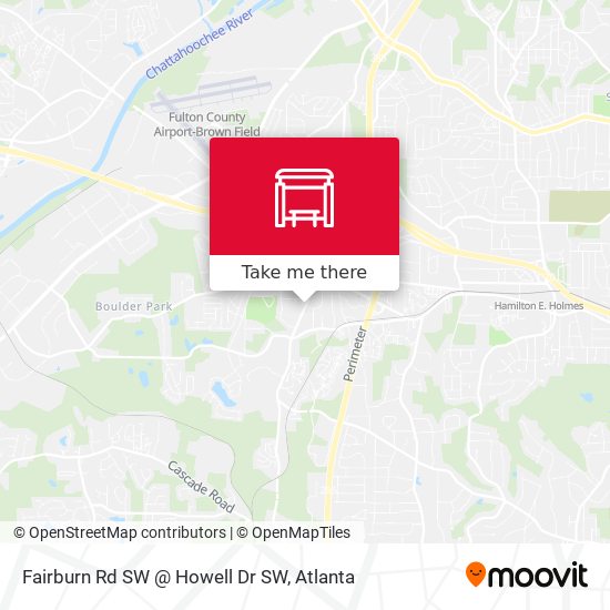 Mapa de Fairburn Rd SW @ Howell Dr SW