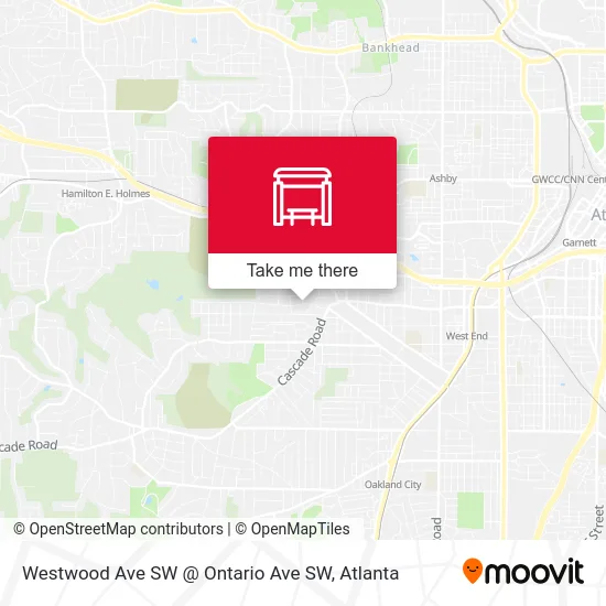 Westwood Ave SW @ Ontario Ave SW map