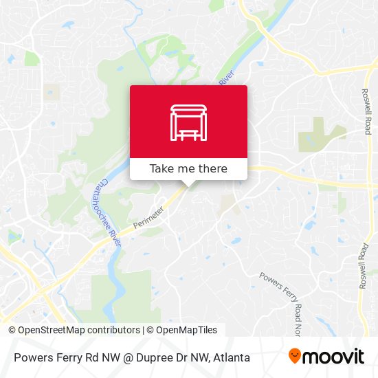 Mapa de Powers Ferry Rd NW @ Dupree Dr NW