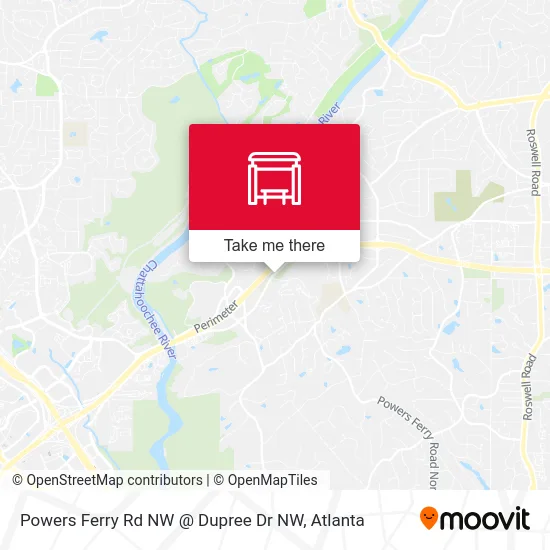 Powers Ferry Rd NW @ Dupree Dr NW map