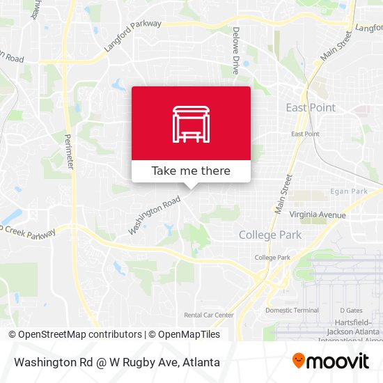 Mapa de Washington Rd @ W Rugby Ave