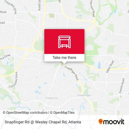 Snapfinger Rd @ Wesley Chapel Rd map