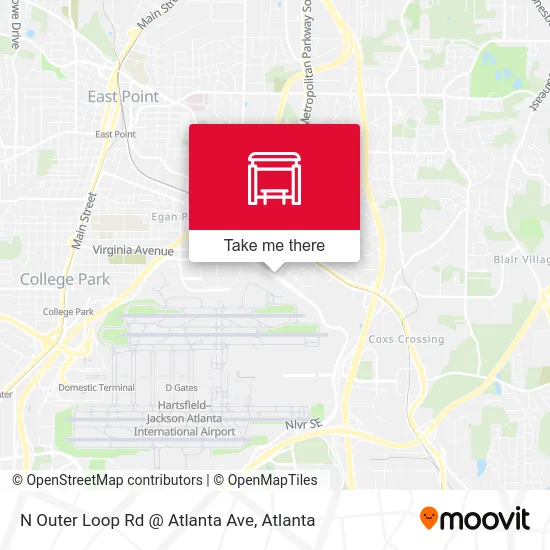 Mapa de N Outer Loop Rd @ Atlanta Ave