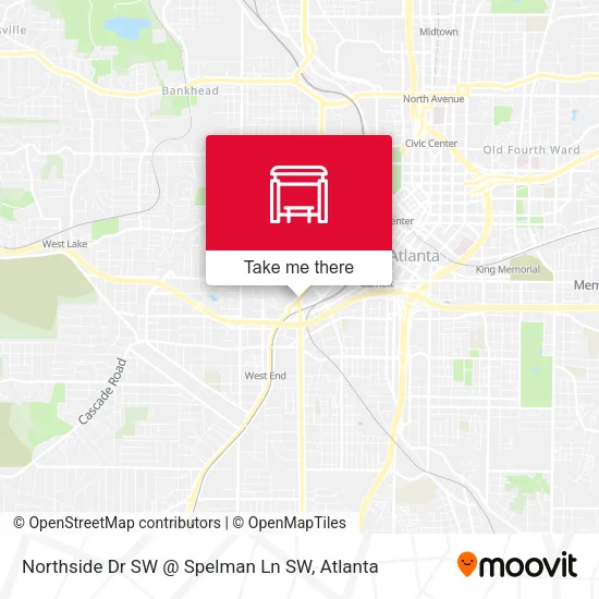 Mapa de Northside Dr SW @ Spelman Ln SW