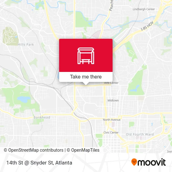 Mapa de 14th St @ Snyder St