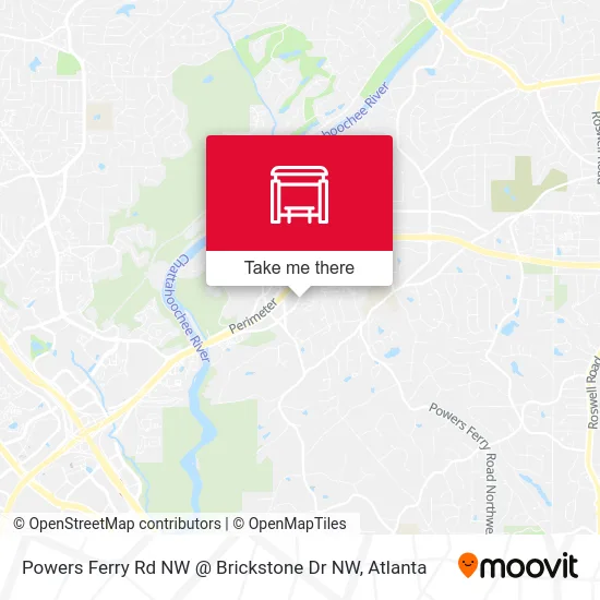 Powers Ferry Rd NW @ Brickstone Dr NW map