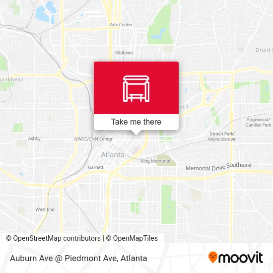 Mapa de Auburn Ave @ Piedmont Ave