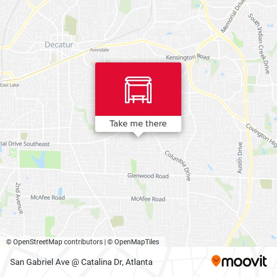 Mapa de San Gabriel Ave @ Catalina Dr