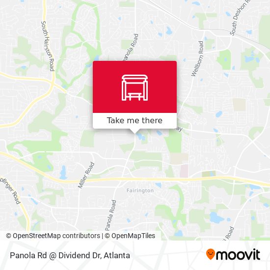Panola Rd @ Dividend Dr map