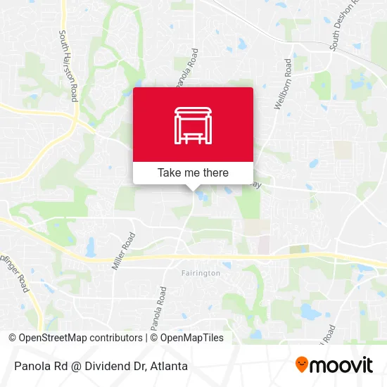 Panola Rd @ Dividend Dr map
