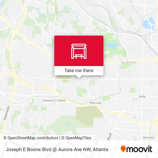 Joseph E Boone Blvd @ Aurora Ave NW map