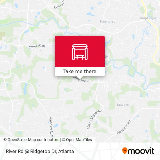 River Rd @ Ridgetop Dr map