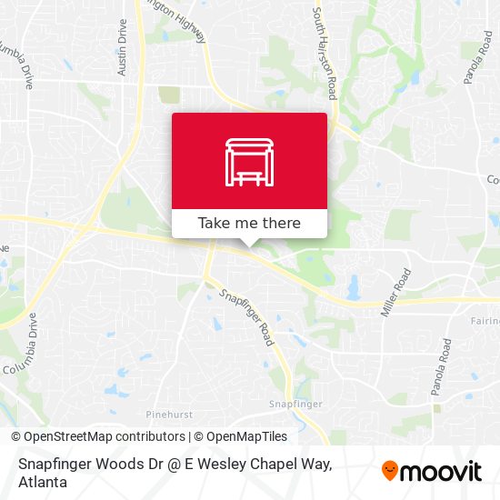 Snapfinger Woods Dr @ E Wesley Chapel Way map