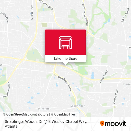Snapfinger Woods Dr @ E Wesley Chapel Way map