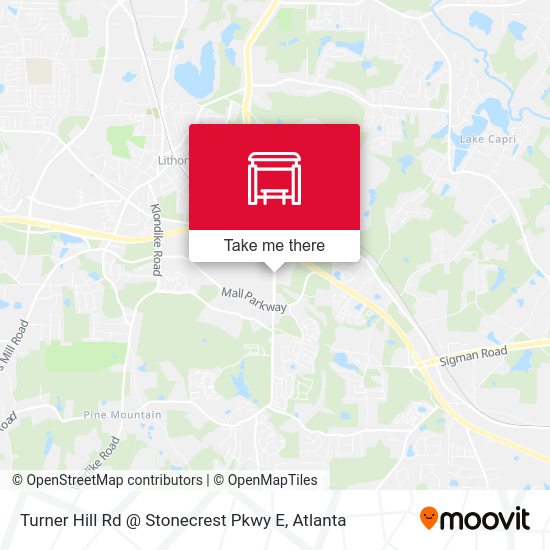 Mapa de Turner Hill Rd @ Stonecrest Pkwy E