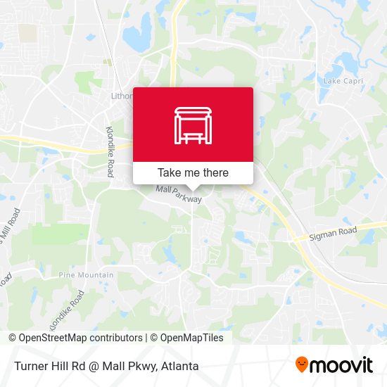Turner Hill Rd @ Mall Pkwy map