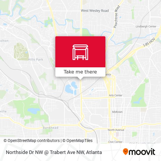 Northside Dr NW @ Trabert Ave NW map