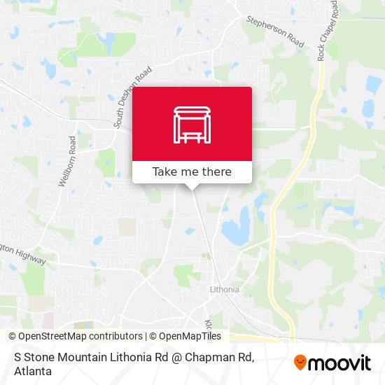 Mapa de S Stone Mountain Lithonia Rd @ Chapman Rd