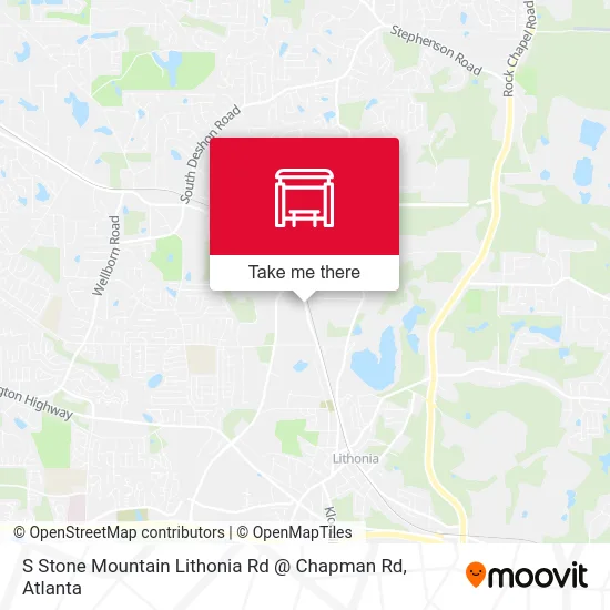 S Stone Mountain Lithonia Rd @ Chapman Rd map