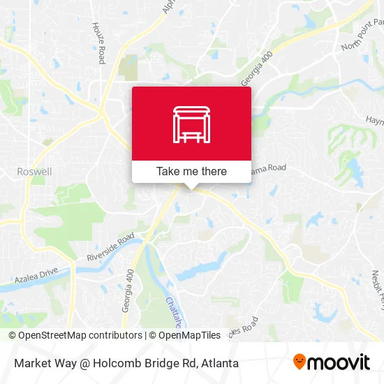 Mapa de Market Way @ Holcomb Bridge Rd