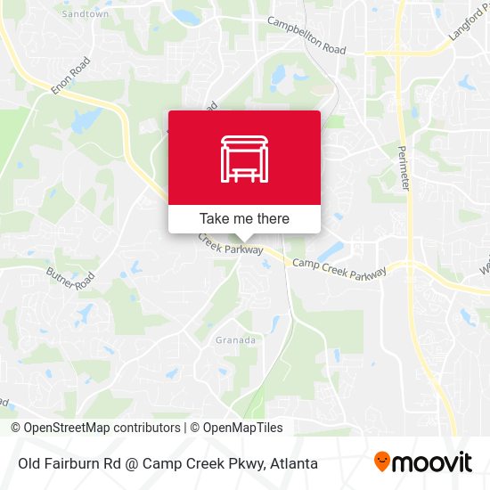 Old Fairburn Rd @ Camp Creek Pkwy map